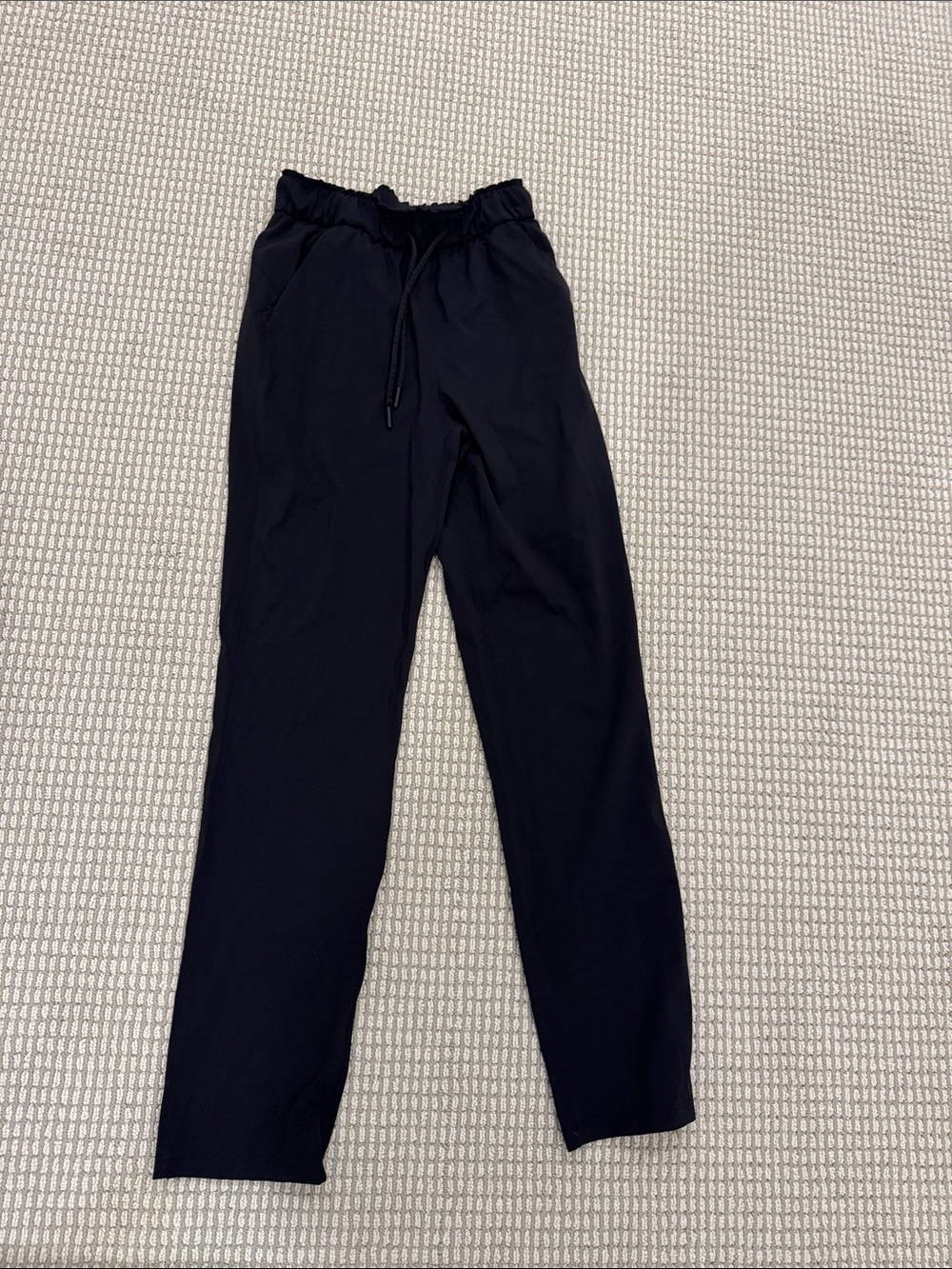 lululemon athletica Women's Black Track Pants with Drawcord